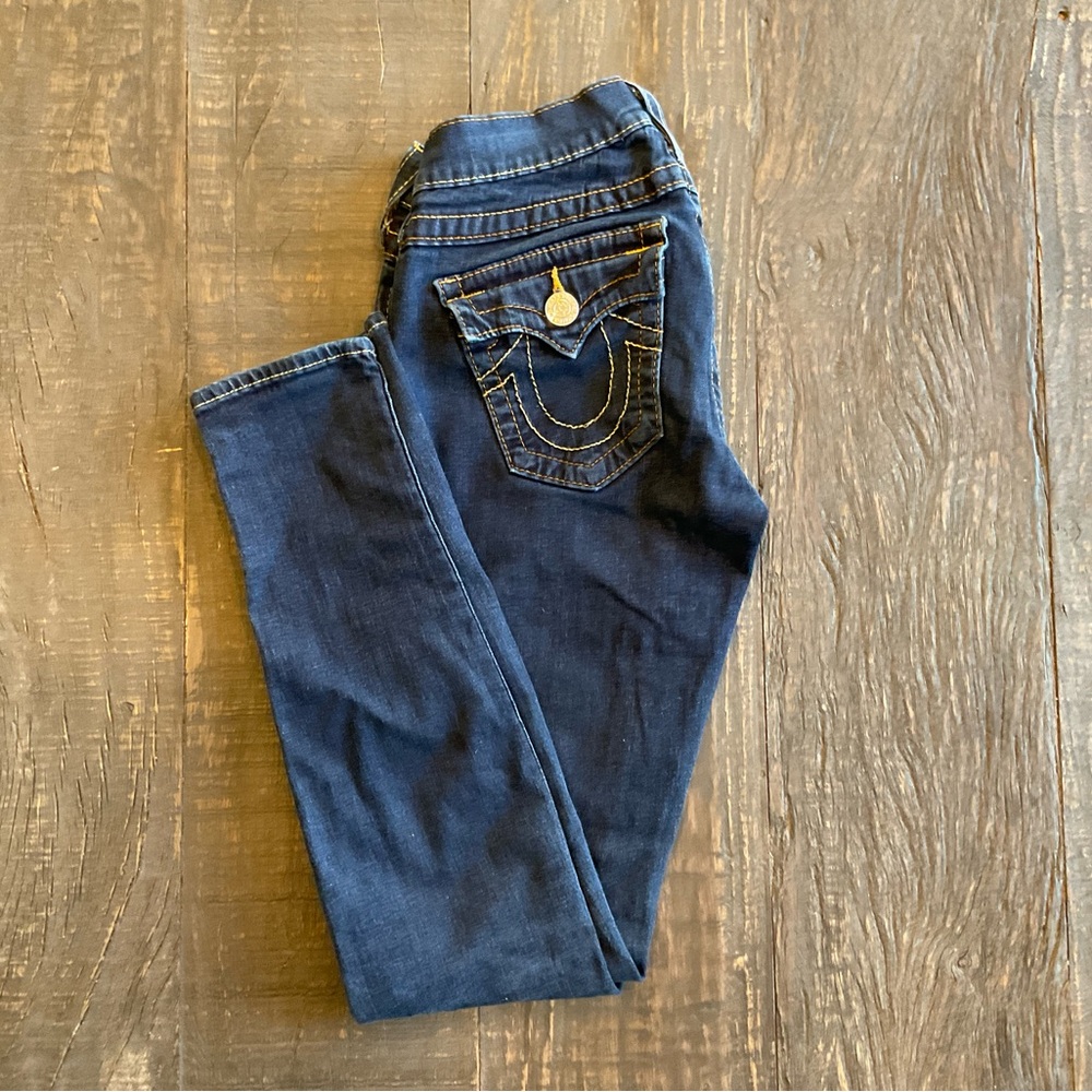 True Religion “Misty” Skinny Jeans – Dark Blue Wash - 27 Waist - 28 Inseam